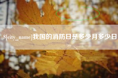 涟源我国的消防日是多少月多少日