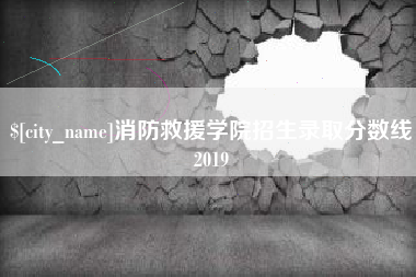 涟源消防救援学院招生录取分数线2019