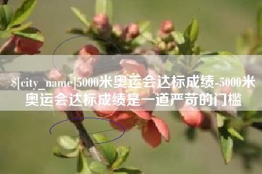 涟源5000米奥运会达标成绩-5000米奥运会达标成绩是一道严苛的门槛