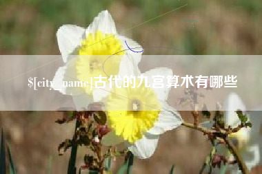 涟源古代的九宫算术有哪些
