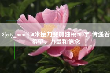 涟源50米接力赛加油稿200字-传递着希望、力量和信念