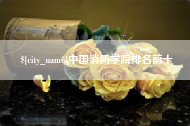 涟源中国消防学院排名前十