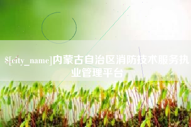 涟源内蒙古自治区消防技术服务执业管理平台