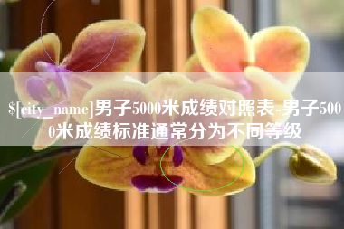 涟源男子5000米成绩对照表-男子5000米成绩标准通常分为不同等级