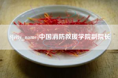 涟源中国消防救援学院副院长