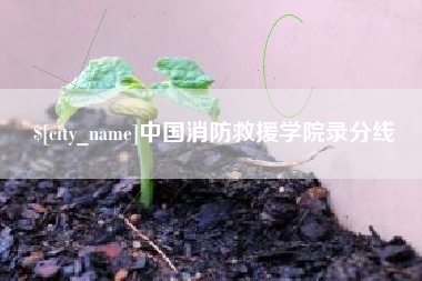 涟源中国消防救援学院录分线
