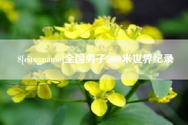 涟源全国男子5000米世界纪录