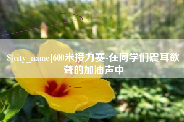 涟源600米接力赛-在同学们震耳欲聋的加油声中