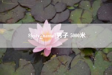 涟源男子 5000米