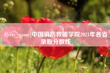 涟源中国消防救援学院2021年各省录取分数线