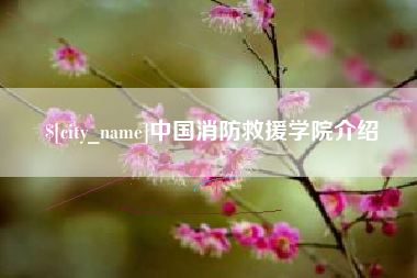 涟源中国消防救援学院介绍