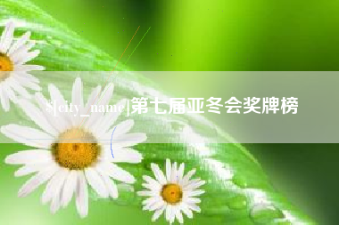 涟源第七届亚冬会奖牌榜