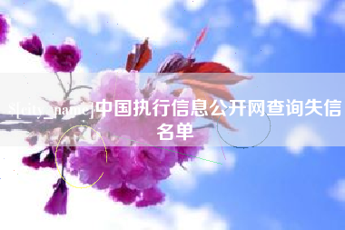 涟源中国执行信息公开网查询失信名单