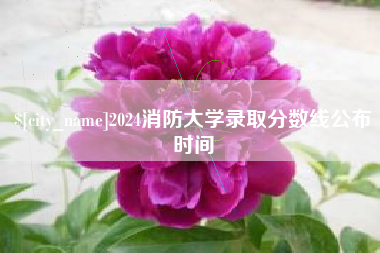 涟源2024消防大学录取分数线公布时间