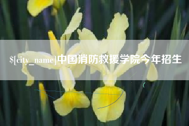 涟源中国消防救援学院今年招生