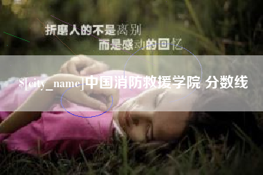 涟源中国消防救援学院 分数线