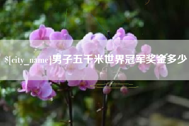 涟源男子五千米世界冠军奖金多少