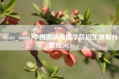 涟源中国消防救援学院招生录取分数线2021