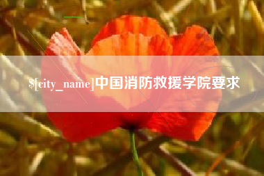 涟源中国消防救援学院要求