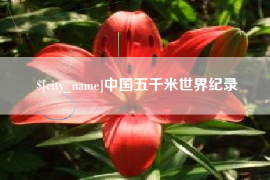 涟源中国五千米世界纪录
