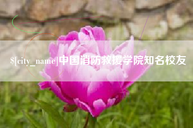 涟源中国消防救援学院知名校友