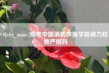 涟源报考中国消防救援学院视力检查严格吗