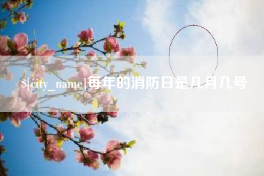 涟源每年的消防日是几月几号