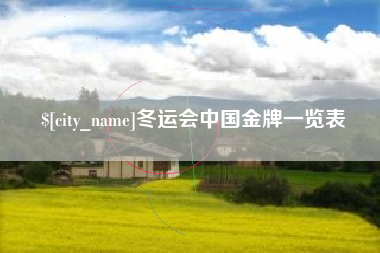 涟源冬运会中国金牌一览表