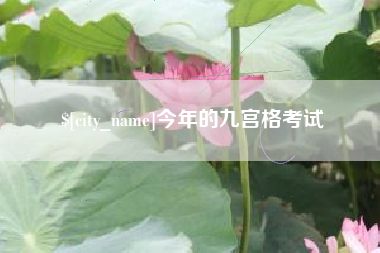 涟源今年的九宫格考试