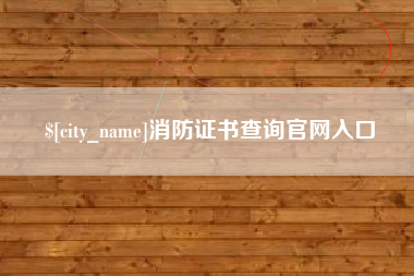 涟源消防证书查询官网入口