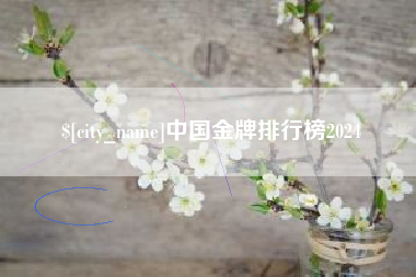 涟源中国金牌排行榜2024