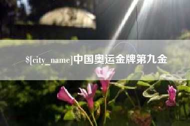 涟源中国奥运金牌第九金