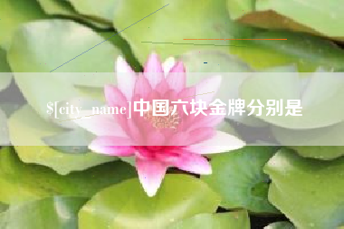 涟源中国六块金牌分别是